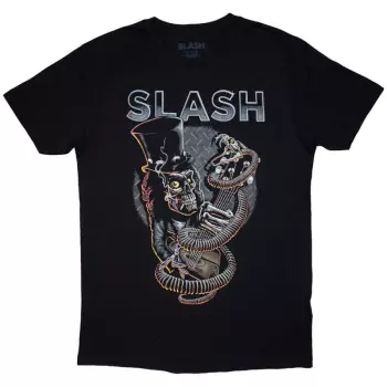 T-shirt Skull Guitar Snake