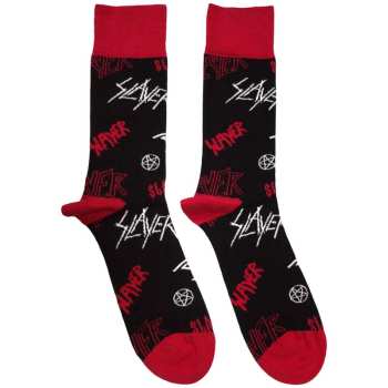 Merch Slayer: Ankle Socks Logo Slayers Pattern