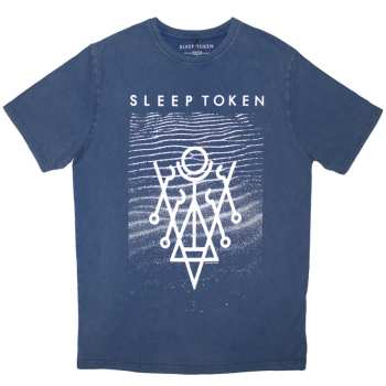Merch Sleep Token: Sleep Token Unisex Stone Wash T-shirt: Give (denim Blue) (small) S