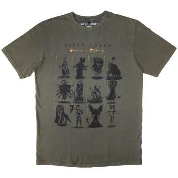Merch Sleep Token: Stone Wash T-shirt Grid