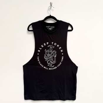 Merch Sleep Token: Sleep Token Unisex Vest T-shirt: Tomb Text Ring (black) (small) S