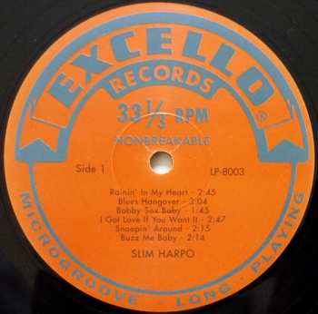 LP Slim Harpo: Sings "Raining In My Heart..."