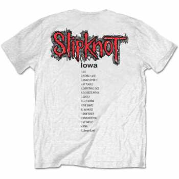 Merch Slipknot: Tričko Iowa Track List  S