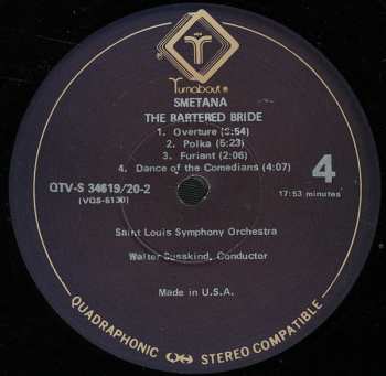 2LP Bedřich Smetana: Má Vlast (Complete Symphonic Cycle)· Overture & Dances From "The Bartered Bride"