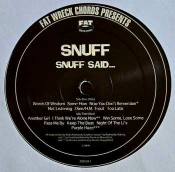 LP Snuff: Snuff Said...