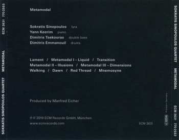 CD Sokratis Sinopoulos Quartet: Metamodal