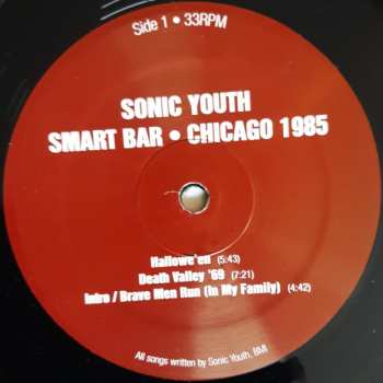 2LP Sonic Youth: Smart Bar • Chicago 1985