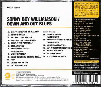 CD Sonny Boy Williamson: Down And Out Blues LTD