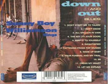 CD Sonny Boy Williamson: Down And Out Blues