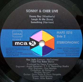 LP Sonny & Cher: Sonny & Cher Live