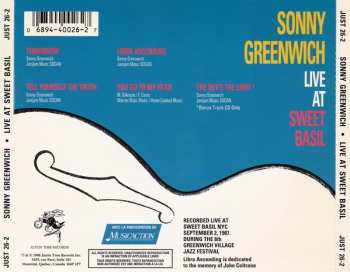 CD Sonny Greenwich: Live At Sweet Basil LTD