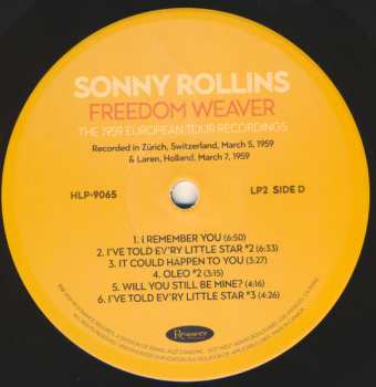 4LP/Box Set Sonny Rollins: Freedom Weaver (The 1959 European Tour Recordings) LTD | NUM