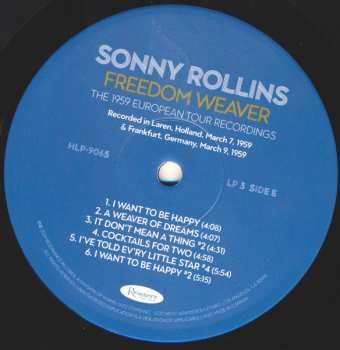 4LP/Box Set Sonny Rollins: Freedom Weaver (The 1959 European Tour Recordings) LTD | NUM