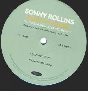 4LP/Box Set Sonny Rollins: Freedom Weaver (The 1959 European Tour Recordings) LTD | NUM