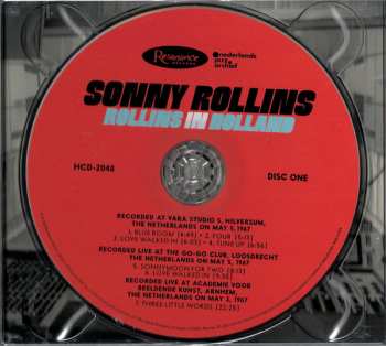 2CD Sonny Rollins: Rollins In Holland
