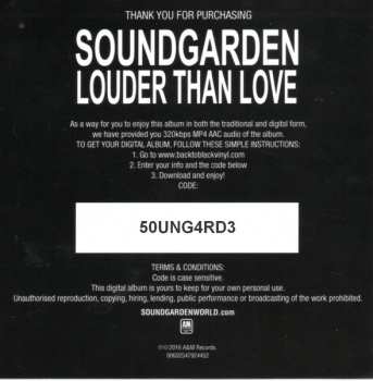 LP Soundgarden: Louder Than Love