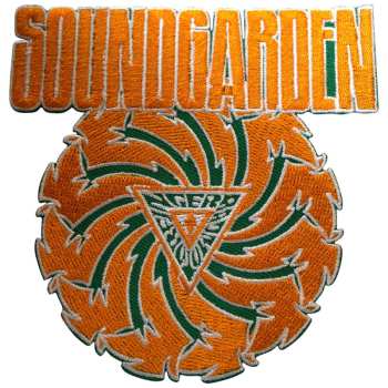  Soundgarden: Soundgarden Woven Patch: Badmotorfinger Orange On Green (standard)  Standard