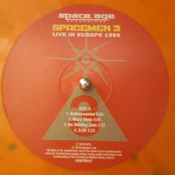 2LP Spacemen 3: Live In Europe 1989 CLR