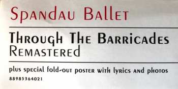 LP Spandau Ballet: Through The Barricades