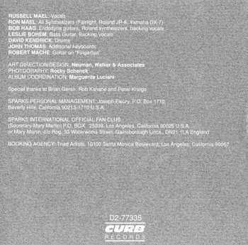 CD Sparks: The Best Of Sparks (Music That You Can Dance To)