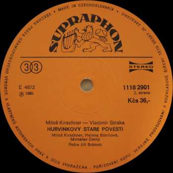 2LP Spejbl & Hurvínek: Hurvínkovy Staré Pověsti