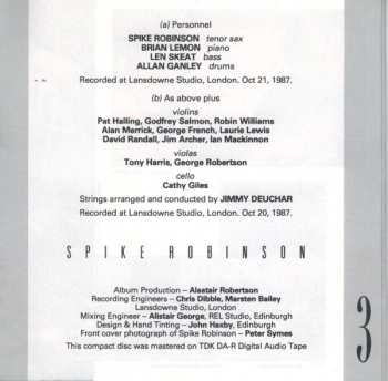 CD Spike Robinson: The Gershwin Collection