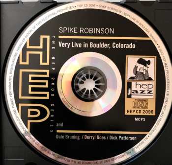 CD Spike Robinson: Very Live In Boulder, Colorado