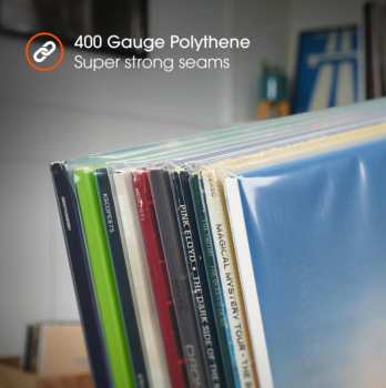 Hi-Fi Spincare Density 7 Inch 400g Polythene Outer Vinyl Record Sleeves - 50 Ks