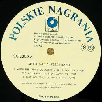 LP Spirituals Singers Band: Spirituals Singers Band