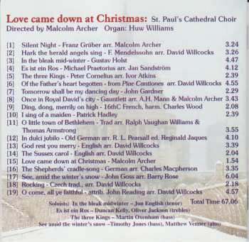 CD St. Paul's Cathedral Choir: Love Came Down At Christmas