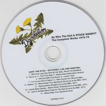 3CD Stack Waddy: So Who The Hell Is Stack Waddy? The Complete Works 1970-72