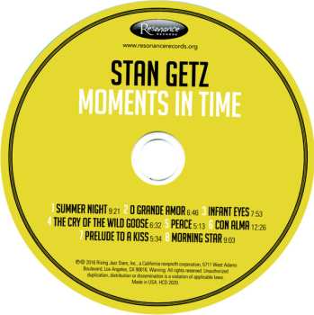 CD Stan Getz: Moments In Time