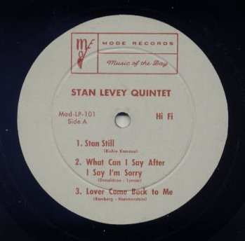 LP Stan Levey Quintet: Stan Levey Quintet