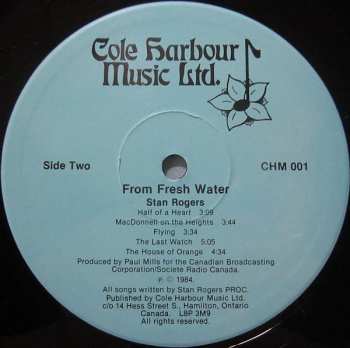 LP Stan Rogers: From Fresh Water
