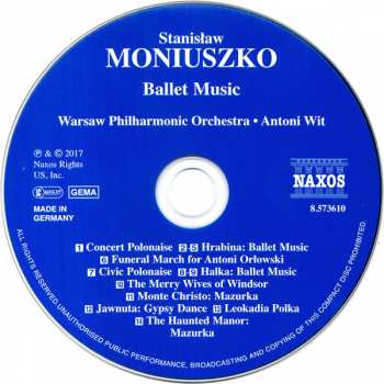 CD Stanisław Moniuszko: Ballet Music: Hrabina • Halka • The Haunted Manor