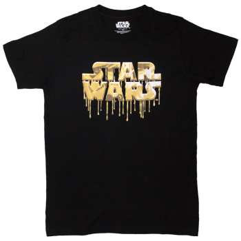 Merch Star Wars: T-shirt Gold Drip Logo Star Wars