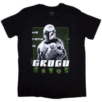 Merch Star Wars: T-shirt The Mandalorian His Name Is Grogu