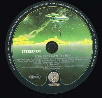 LP Status Quo: If You Can't Stand The Heat