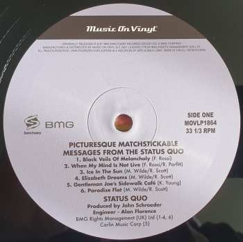 LP Status Quo: Picturesque Matchstickable Messages From The Status Quo PIC