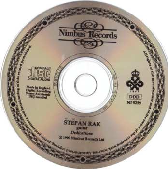 CD Štěpán Rak: Dedications