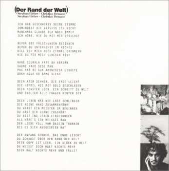 CD Stephan Eicher: (1000 Vies)