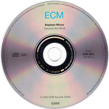CD Stephan Micus: Towards The Wind