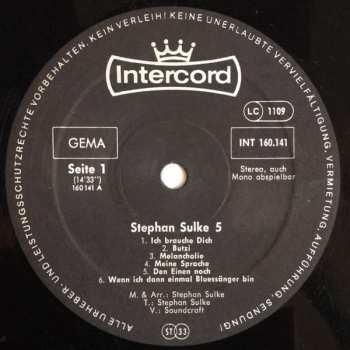 LP Stephan Sulke: Stephan Sulke 5
