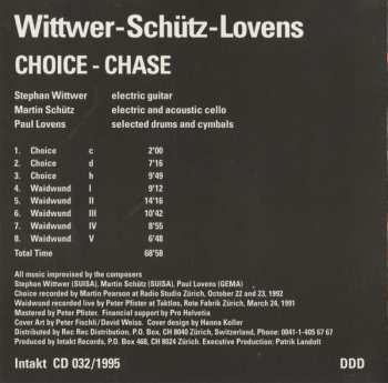 CD Paul Lovens: Choice-Chase