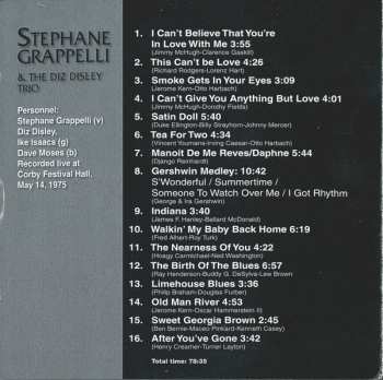 CD Stéphane Grappelli: Live At Corby Festival Hall, May, 1975