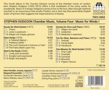 CD Stephen Dodgson: Chamber Music, Volume Four: Music For Winds I