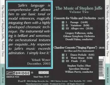 CD Odense Symfoniorkester: The Music Of Stephen Jaffe, Volume Two: Concerto For Violin And Orchestra • Chamber Concerto ("Singing Figures") 