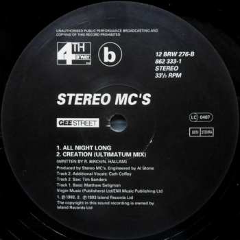 LP Stereo MC's: Creation