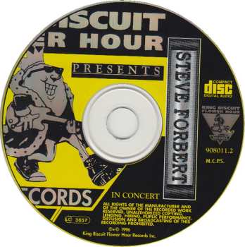 CD Steve Forbert: King Biscuit Flower Hour Presents - Steve Forbert
