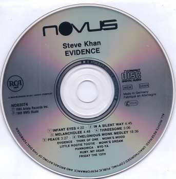CD Steve Khan: Evidence